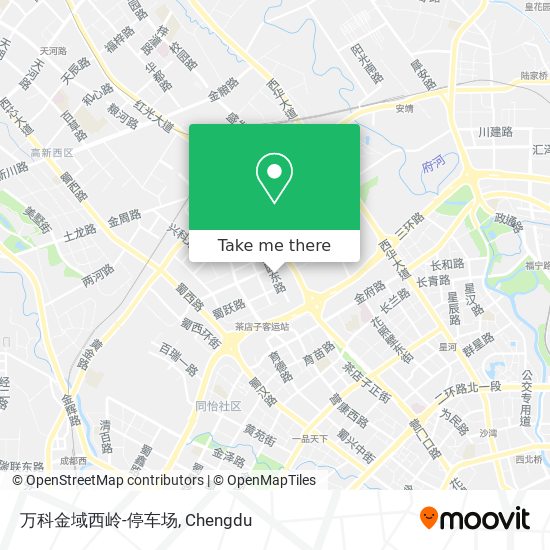 万科金域西岭-停车场 map