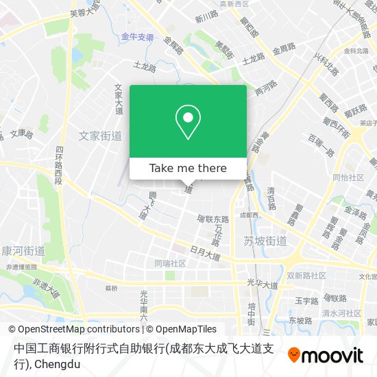 中国工商银行附行式自助银行(成都东大成飞大道支行) map