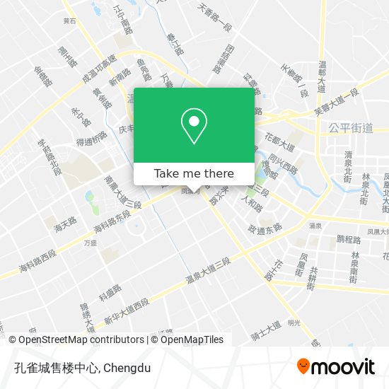 孔雀城售楼中心 map