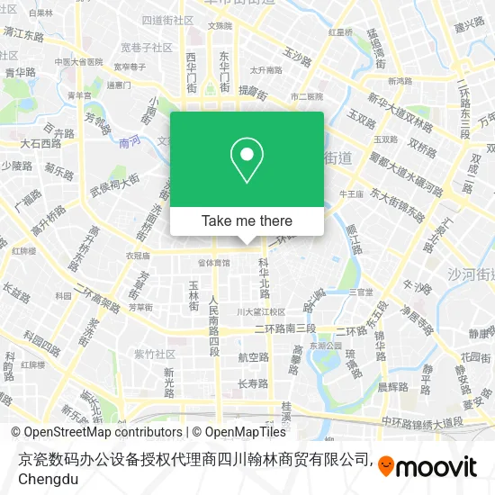 京瓷数码办公设备授权代理商四川翰林商贸有限公司 map