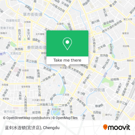 蓝剑水连锁(宏济店) map
