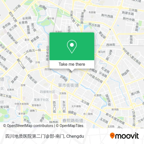 四川地质医院第二门诊部-南门 map