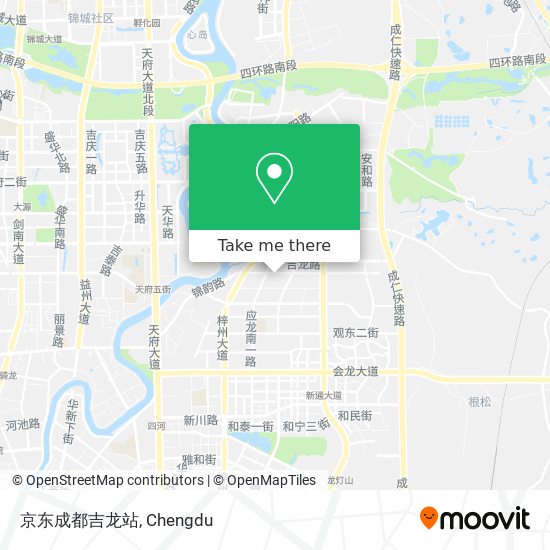京东成都吉龙站 map
