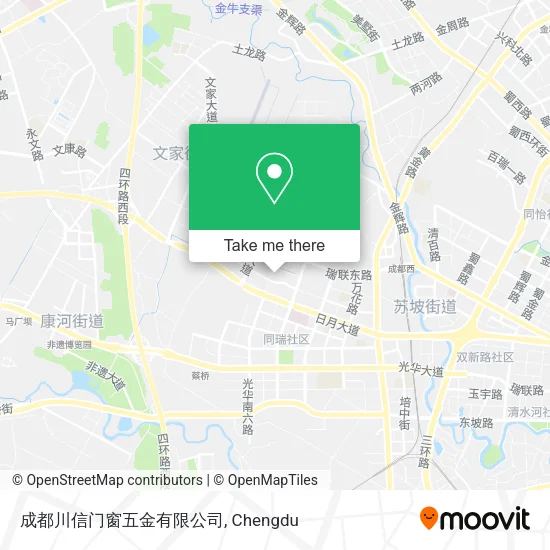 成都川信门窗五金有限公司 map