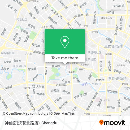 神仙面(浣花北路店) map