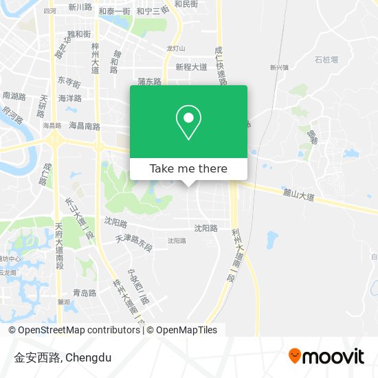 金安西路 map