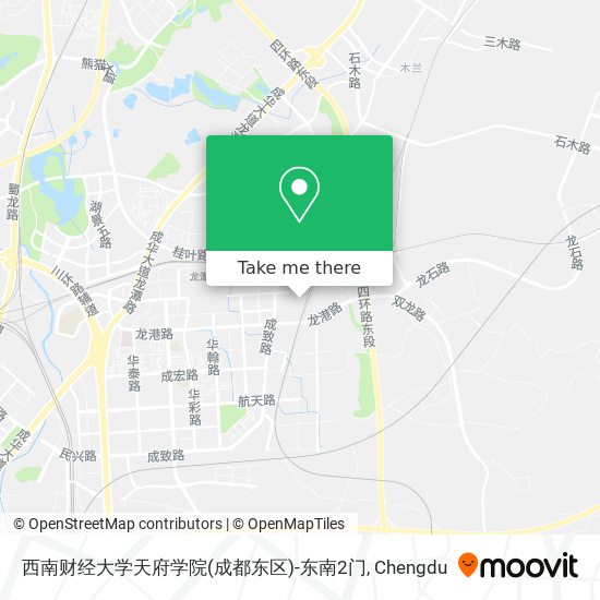 西南财经大学天府学院(成都东区)-东南2门 map