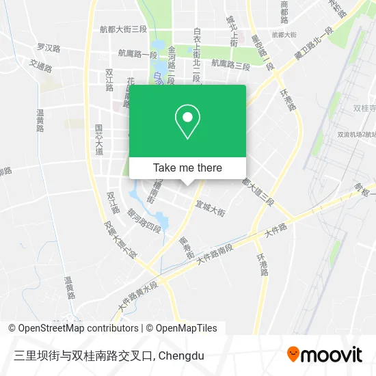 三里坝街与双桂南路交叉口 map