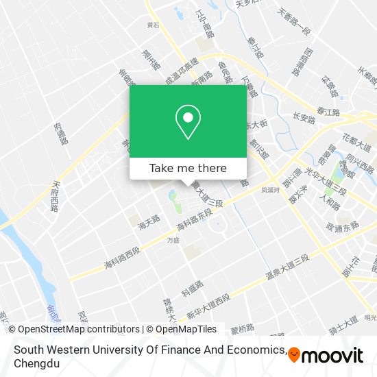 South Western University Of Finance And Economics map