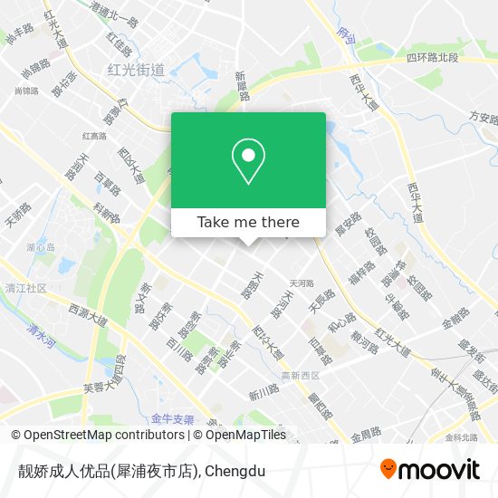 靓娇成人优品(犀浦夜市店) map