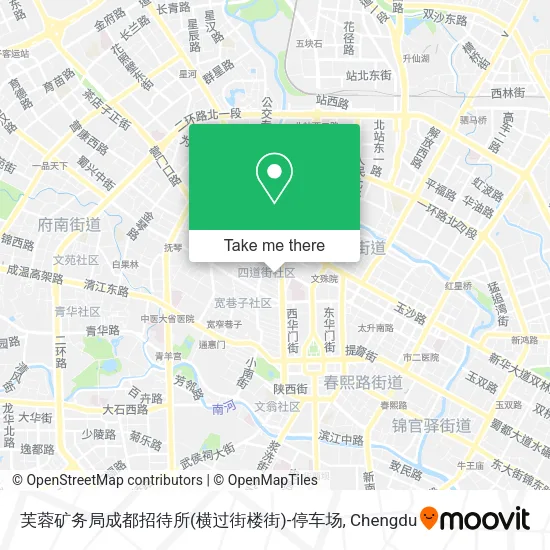 芙蓉矿务局成都招待所(横过街楼街)-停车场 map