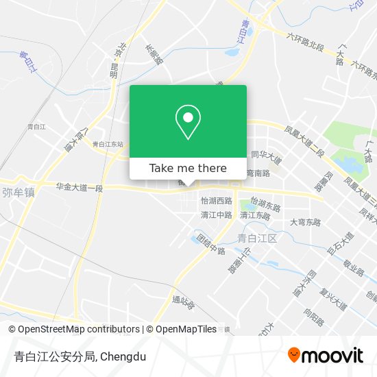 青白江公安分局 map