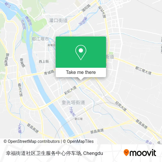 幸福街道社区卫生服务中心停车场 map
