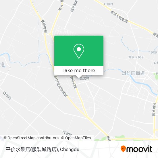平价水果店(服装城路店) map