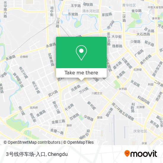 3号线停车场-入口 map