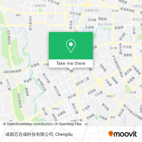 成都芯合成科技有限公司 map