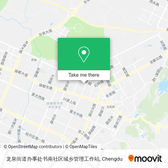 龙泉街道办事处书南社区城乡管理工作站 map