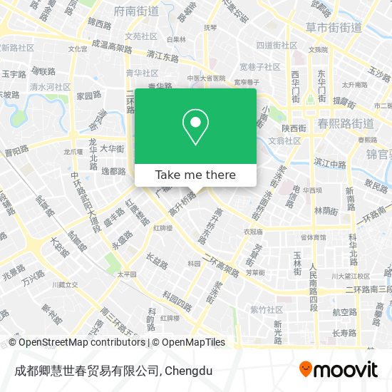 成都卿慧世春贸易有限公司 map