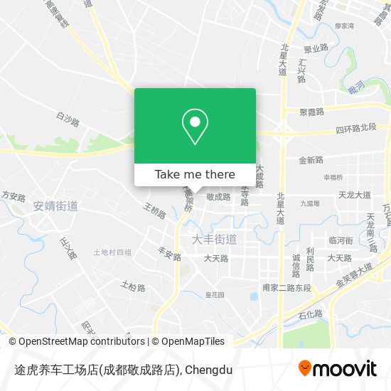途虎养车工场店(成都敬成路店) map