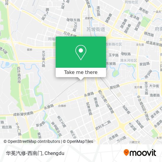 华冕汽修-西南门 map