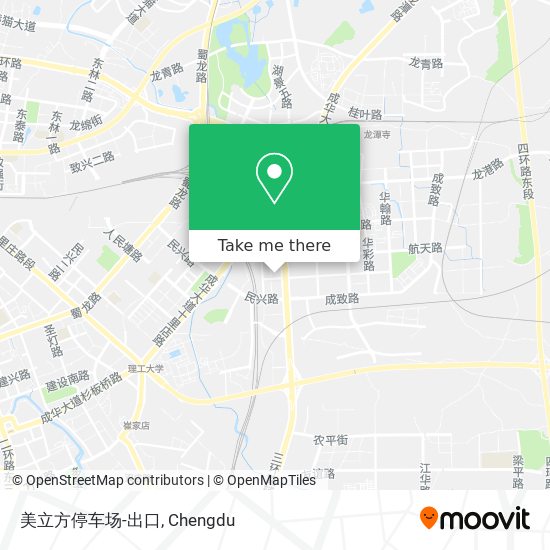 美立方停车场-出口 map