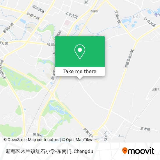 新都区木兰镇红石小学-东南门 map