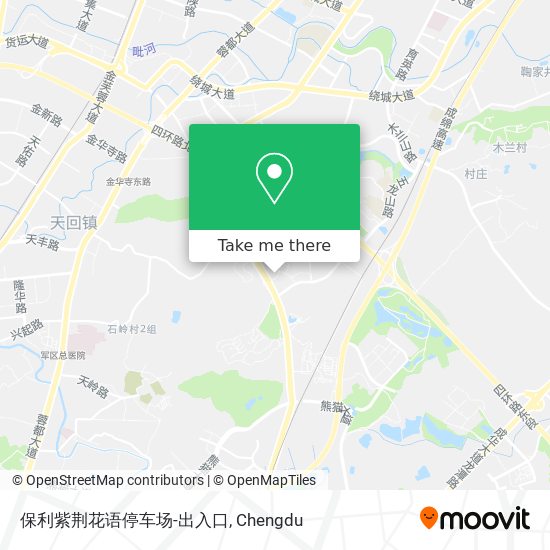 保利紫荆花语停车场-出入口 map