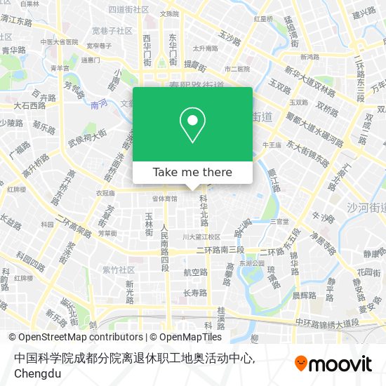 中国科学院成都分院离退休职工地奥活动中心 map