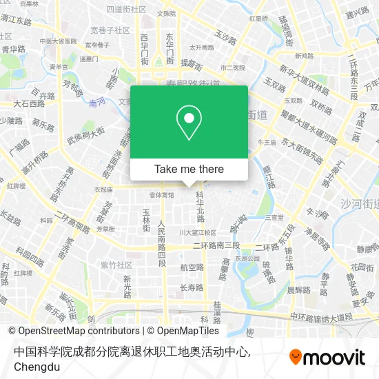 中国科学院成都分院离退休职工地奥活动中心 map