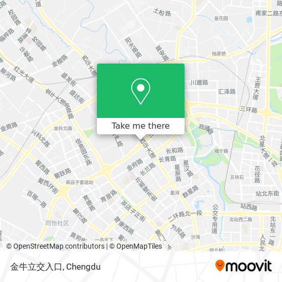 金牛立交入口 map