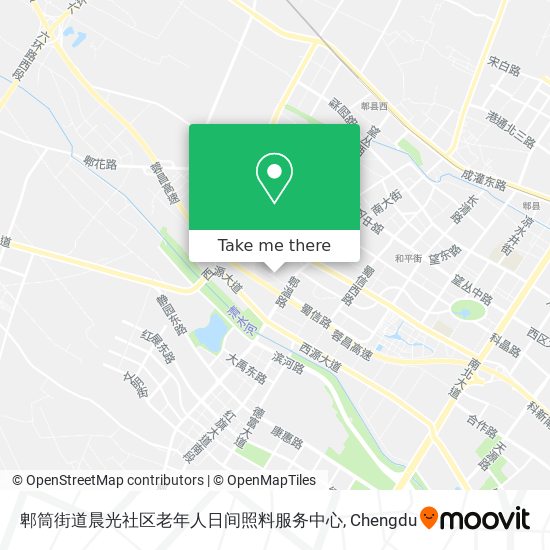 郫筒街道晨光社区老年人日间照料服务中心 map