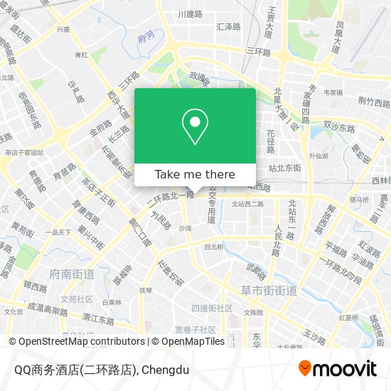 QQ商务酒店(二环路店) map