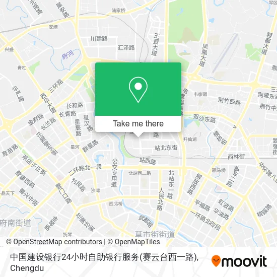 中国建设银行24小时自助银行服务(赛云台西一路) map