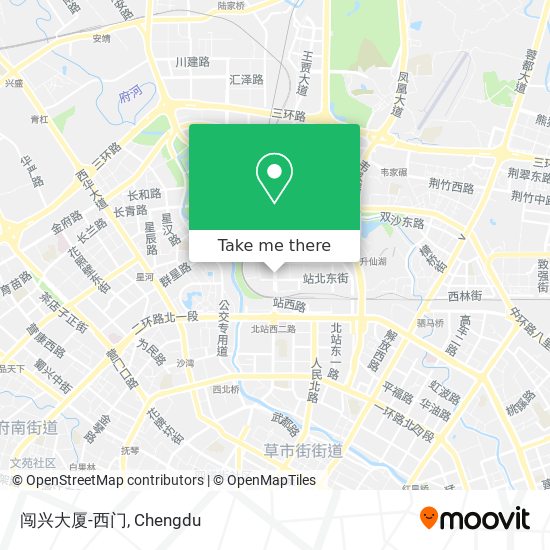 闯兴大厦-西门 map