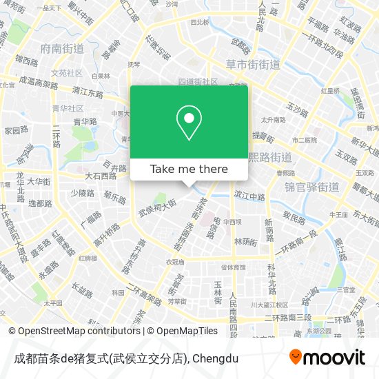 成都苗条de猪复式(武侯立交分店) map