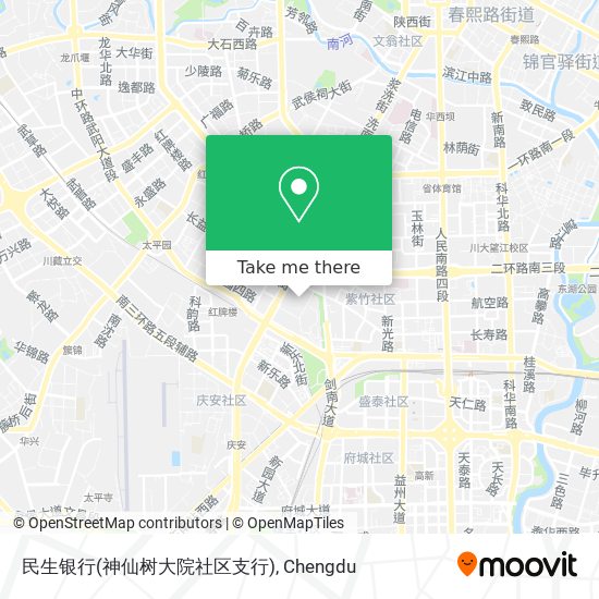 民生银行(神仙树大院社区支行) map