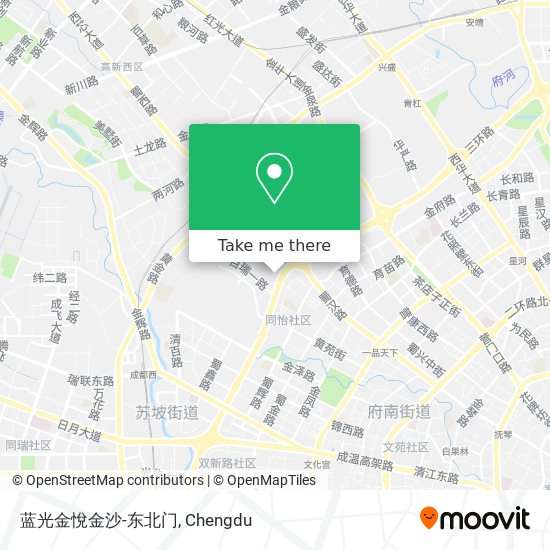 蓝光金悅金沙-东北门 map