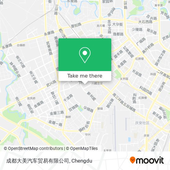 成都大美汽车贸易有限公司 map