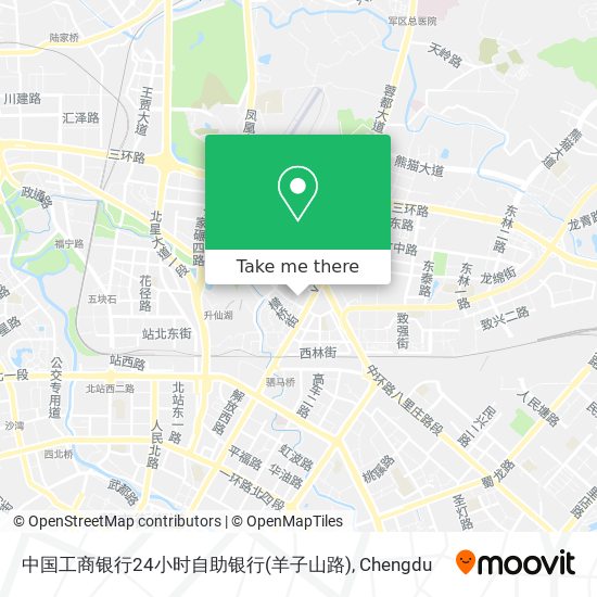 中国工商银行24小时自助银行(羊子山路) map
