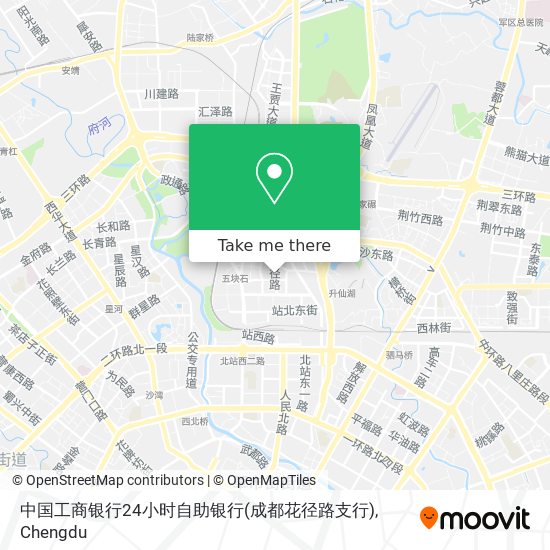 中国工商银行24小时自助银行(成都花径路支行) map