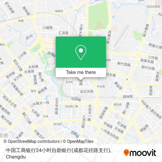 中国工商银行24小时自助银行(成都花径路支行) map