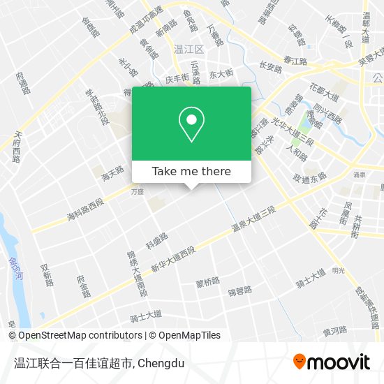 温江联合一百佳谊超市 map
