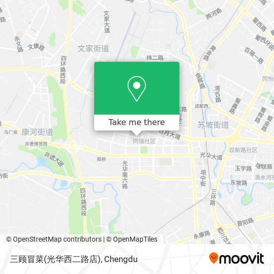 三顾冒菜(光华西二路店) map