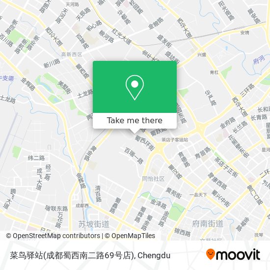 菜鸟驿站(成都蜀西南二路69号店) map