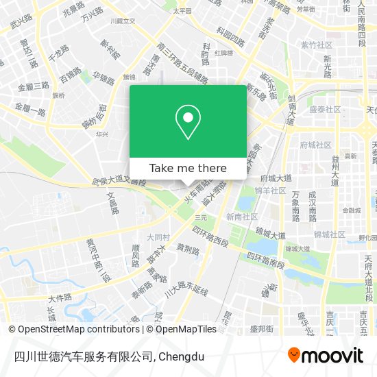 四川世德汽车服务有限公司 map