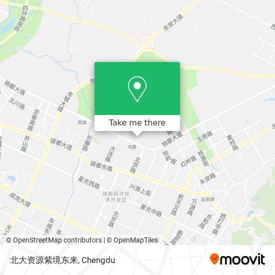 北大资源紫境东来 map