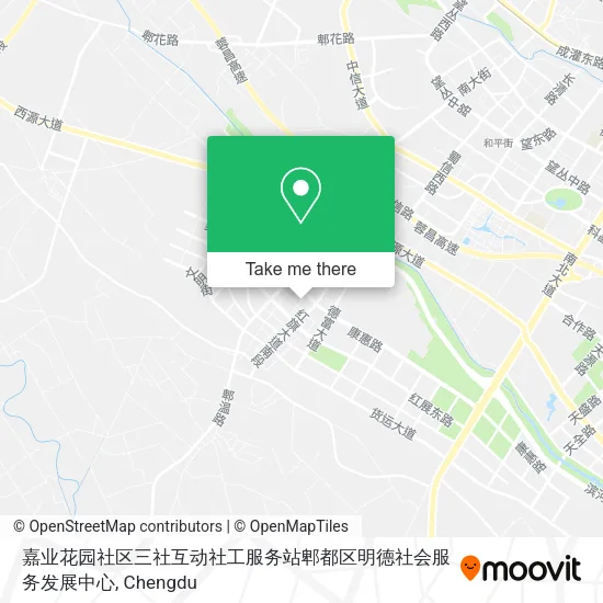 嘉业花园社区三社互动社工服务站郫都区明德社会服务发展中心 map