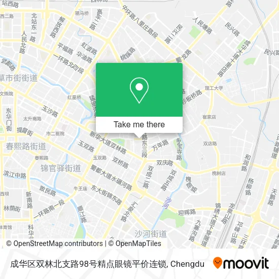 成华区双林北支路98号精点眼镜平价连锁 map