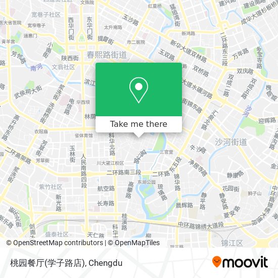 桃园餐厅(学子路店) map