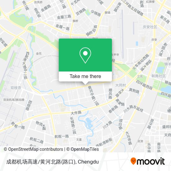 成都机场高速/黄河北路(路口) map